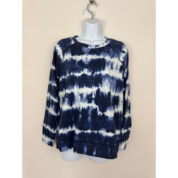 Michael Kors True Navy Tie-Dye Sweatshirt NWT Size Small - Picture 1 of 5